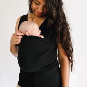 Lalabu Black Soothe Shirt Babywearing Tank Top L